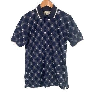 G‎ Star Raw Shirt Mens 2XL XXL Geometric Print Polo Slim Fit Short Sleeve Preppy